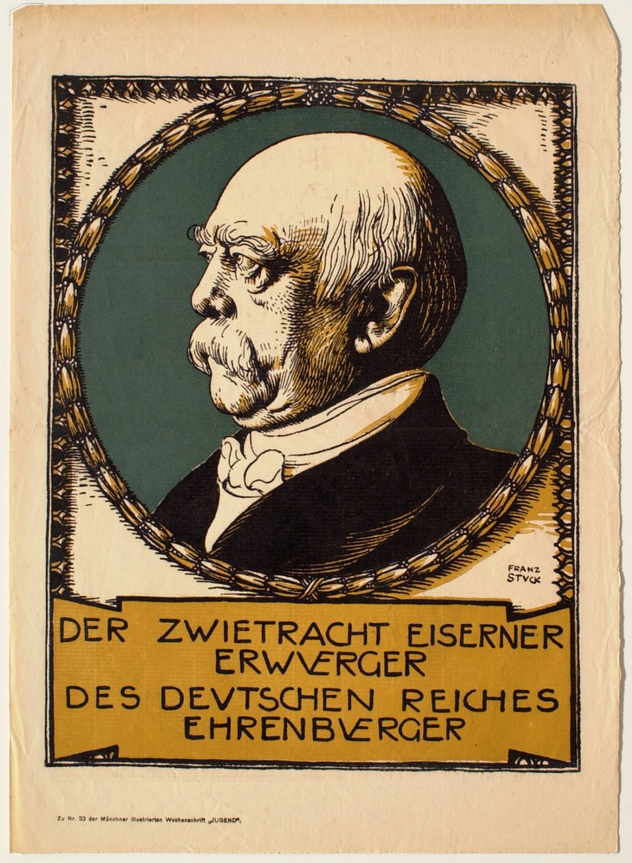 Portrett av Otto von Bismarck av Franz von Stuck