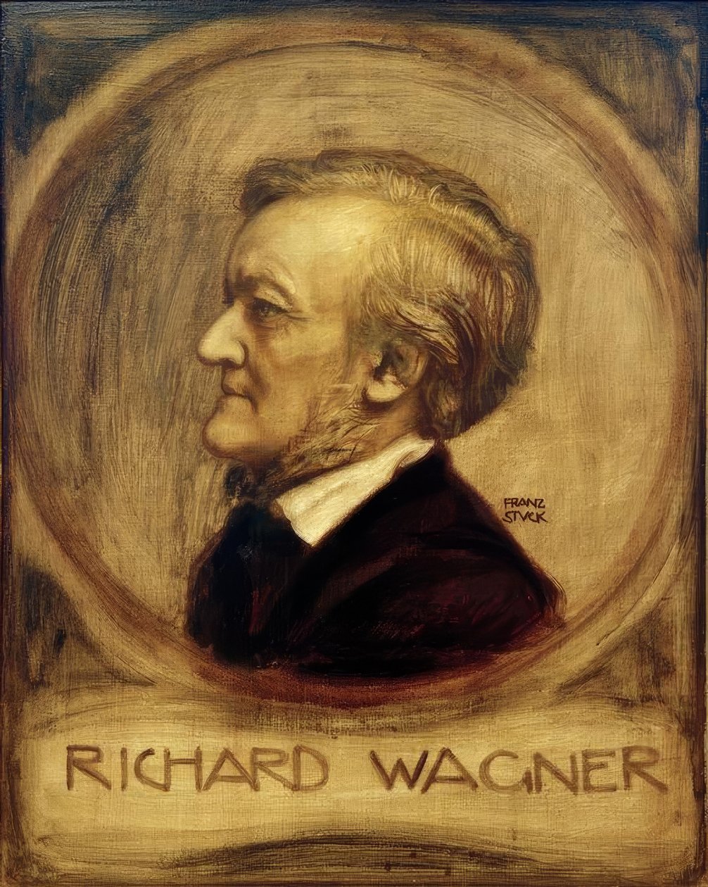 Richard Wagner, Gem. av Franz v. Sittende fast av Franz von Stuck