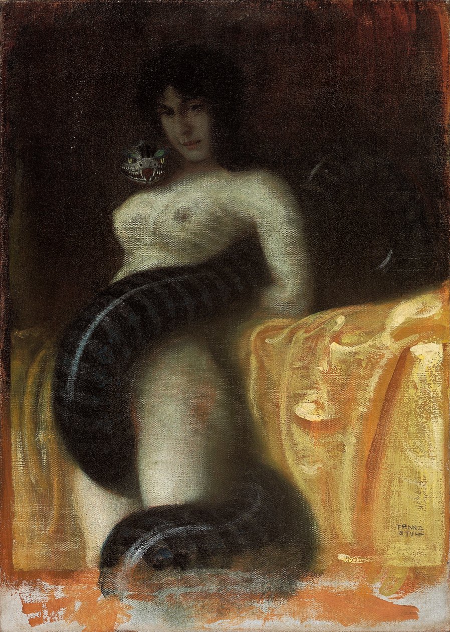 Sensualitet, ca. 1891 av Franz von Stuck