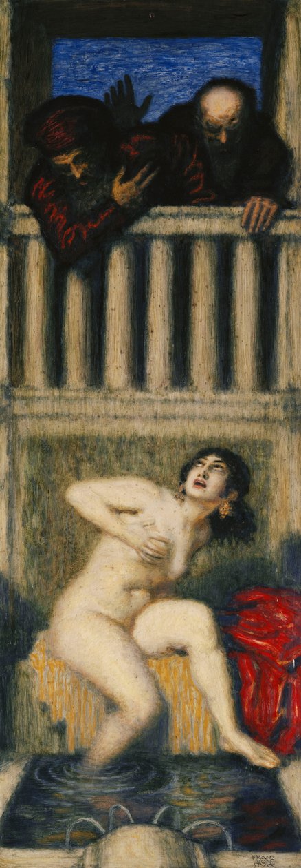 Susanna og de to gamle menn; Susanna og de to gamle, av Franz von Stuck