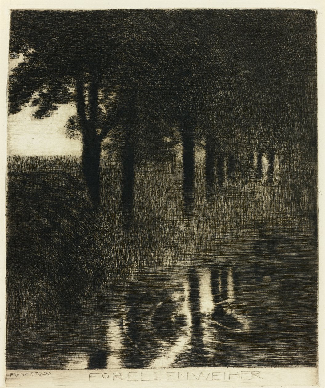 Ørretbassenget av Franz von Stuck