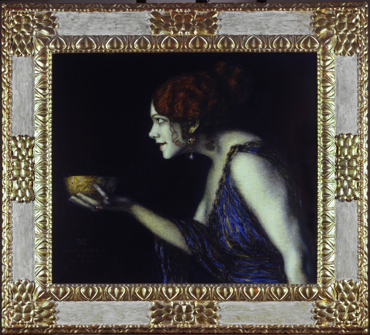Tilla Durieux som Kirke av Franz von Stuck
