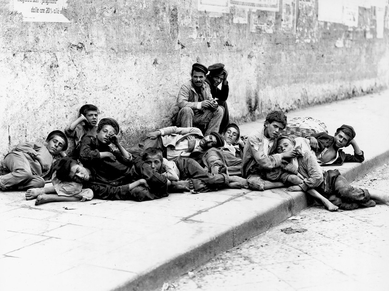 Sweet Idleness, Napoli, 1897 (glassplate) av Fratelli Alinari Fratelli Alinari