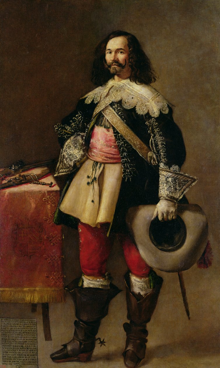 Don Tiburcio de Redin og Cruzat av Fray Juan Andres Rizi