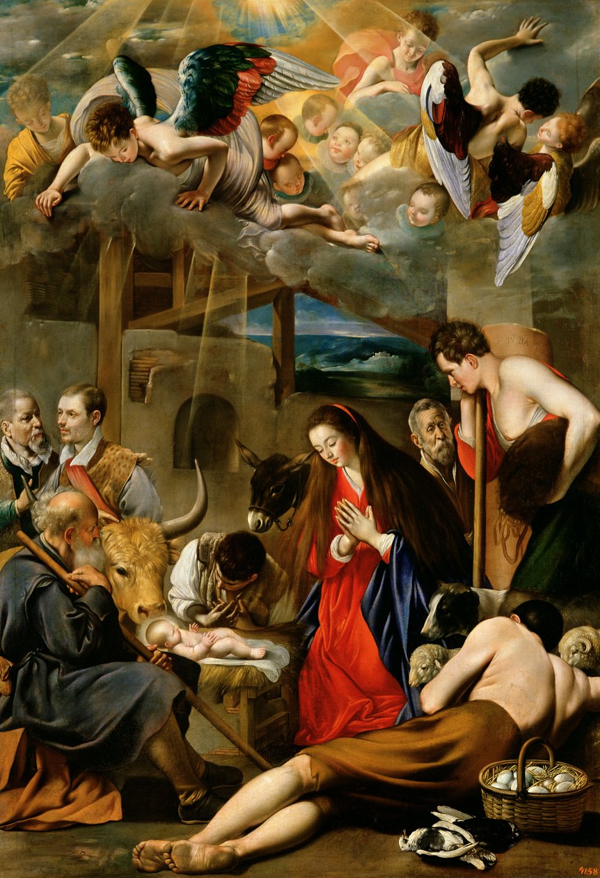 Hyrdenes tilbedelse, ca. 1613 av Juan Bautista Maíno
