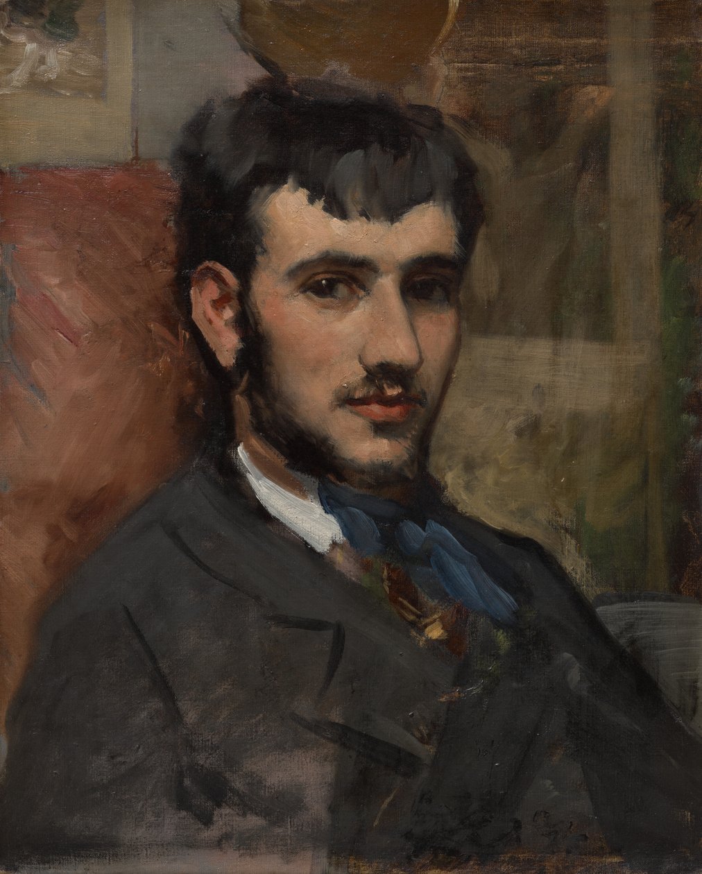 Portrett av Renoir av Frédéric Bazille