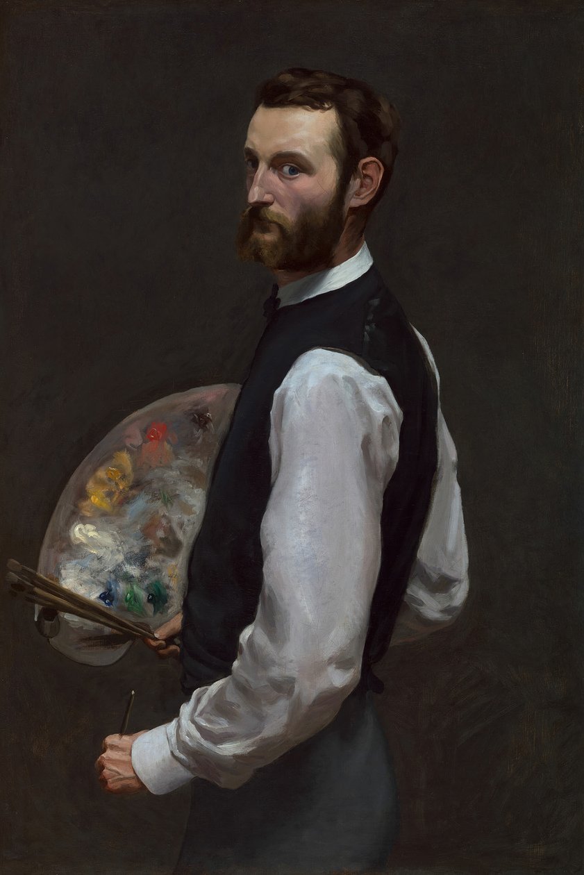 Selvportrett, 186566. av Frédéric Bazille