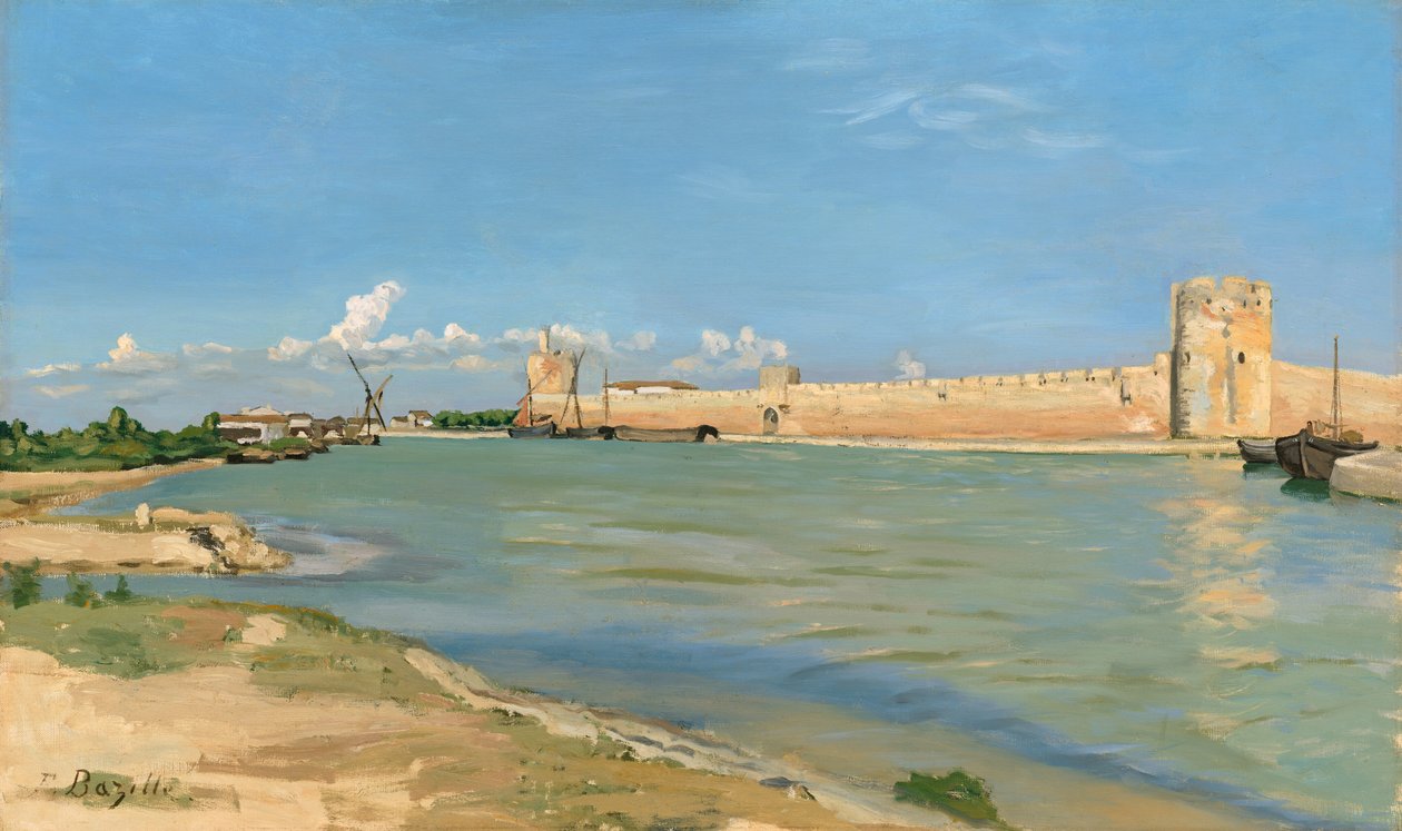 De vestlige vollene ved Aigues-Mortes av Frédéric Bazille