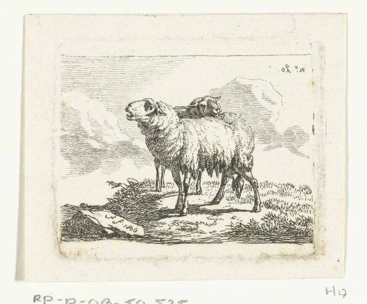 To stående sauer av Frédéric Théodore Faber