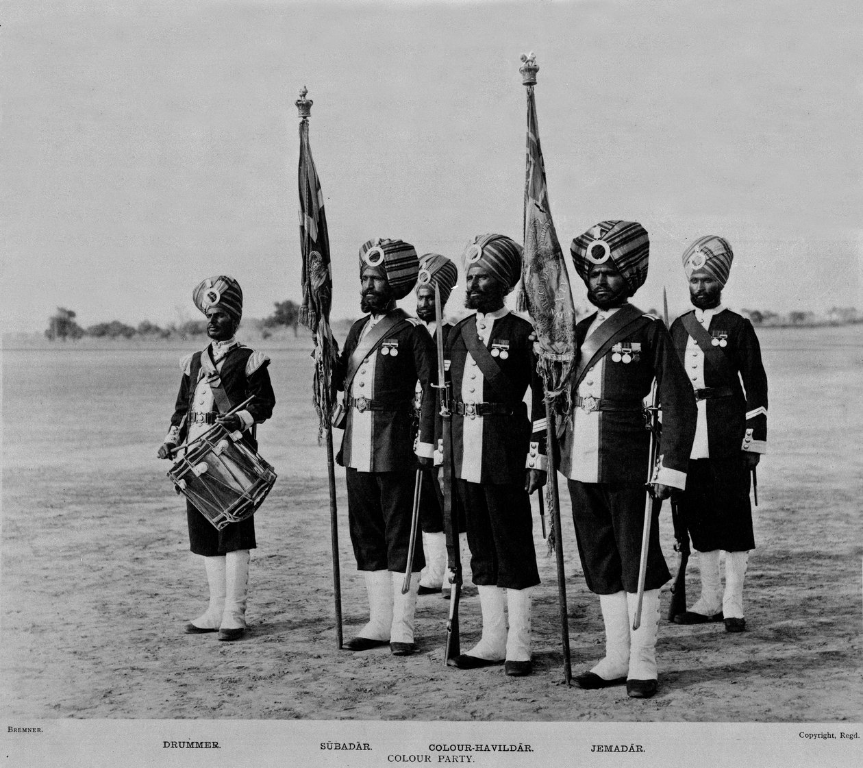 Fargepartiet til det 45. (Rattrays sikh) regiment av Bengal infanteri av Fred Bremner
