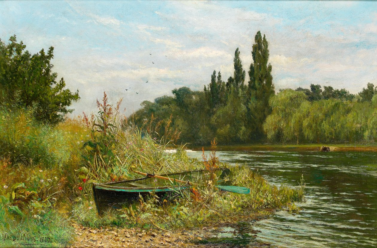 Et stille sted ved Themsen, 1882 av Fred Hines