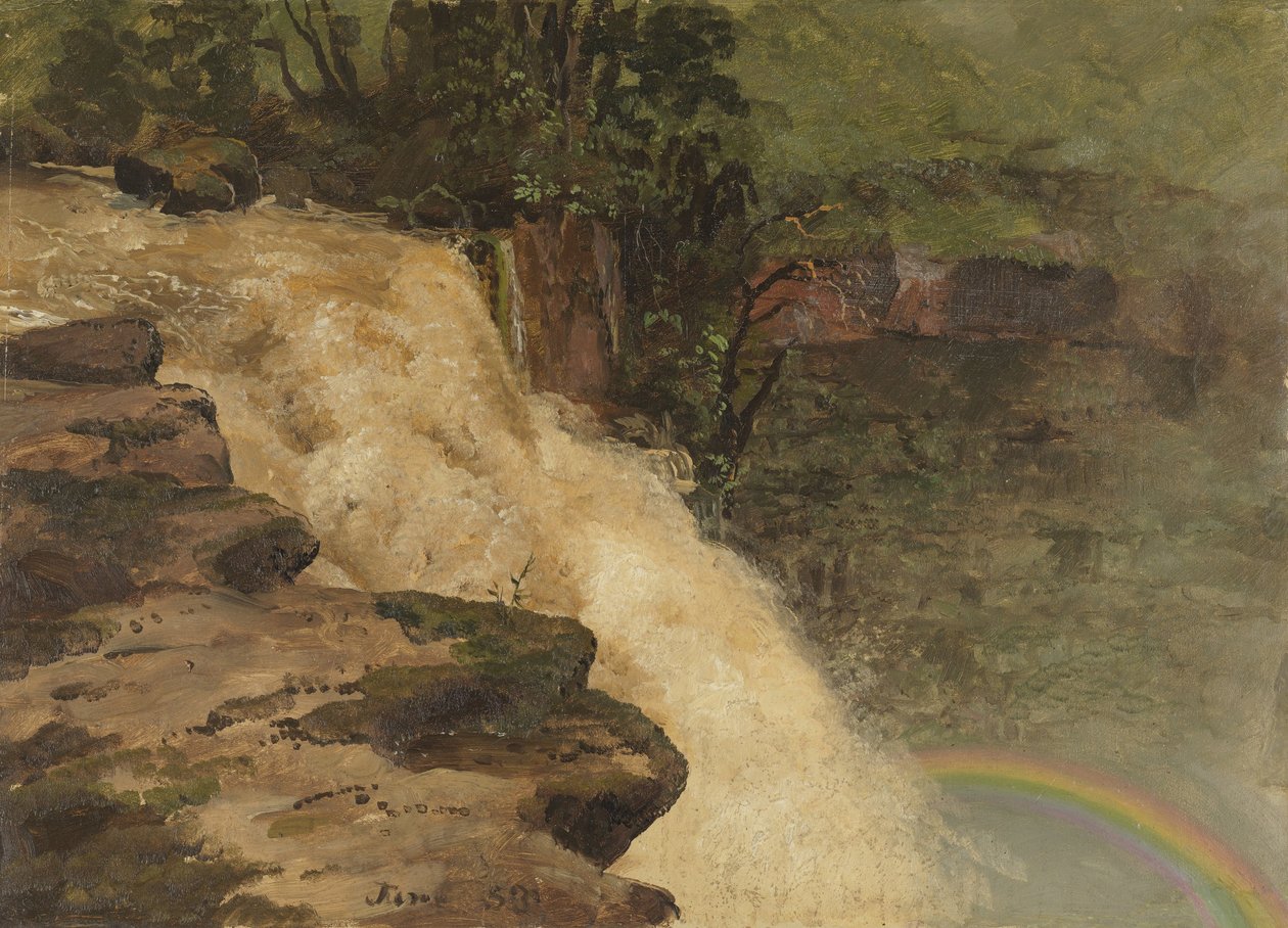 En foss i Colombia av Frederic Edwin Church