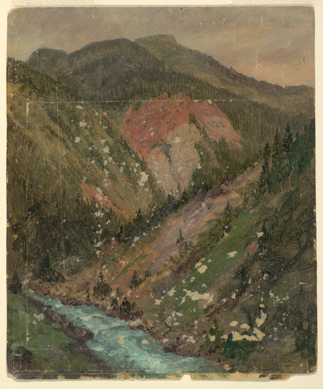 Alpint landskap (Bayern eller Sveits) av Frederic Edwin Church