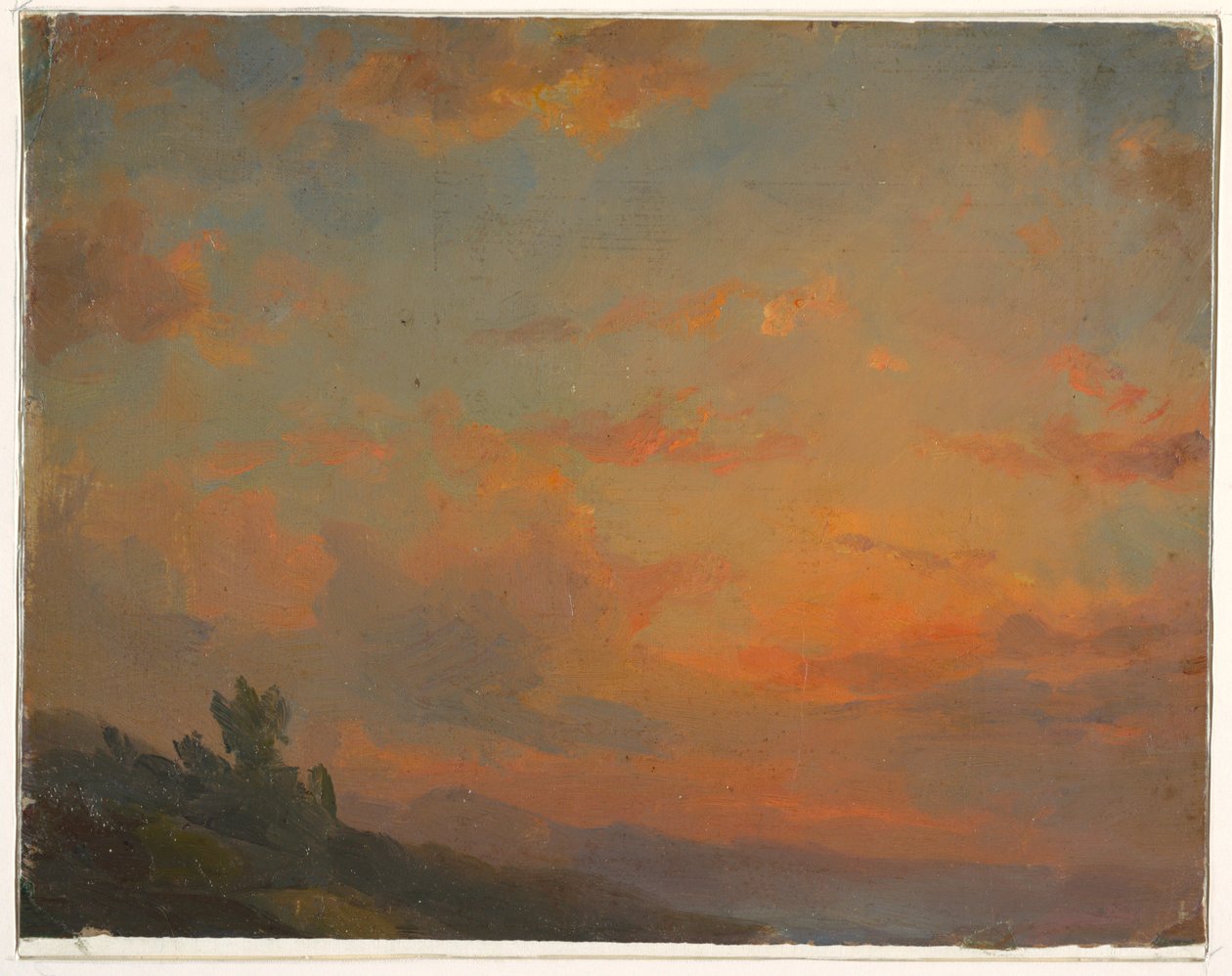 Skylære, solnedgang av Frederic Edwin Church