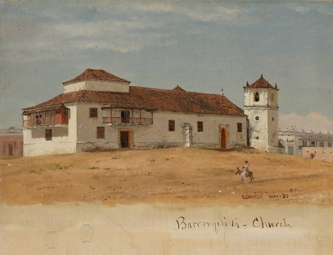 Colombia, Barranquilla kirke av Frederic Edwin Church
