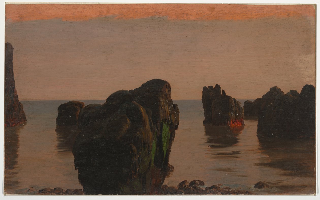 Tegning, Grand Manan Island, Canada, 1851–52 av Frederic Edwin Church