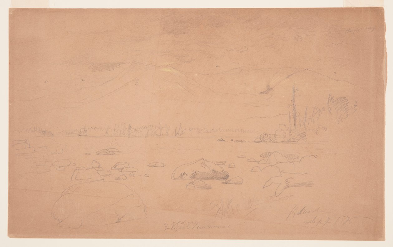 Mts. Katahdin og Turner av Frederic Edwin Church