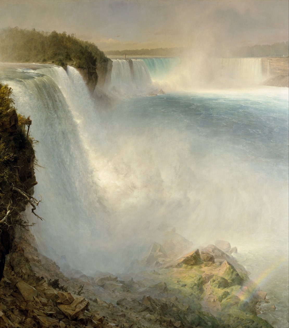 Niagara Falls, fra American Side av Frederic Edwin Church
