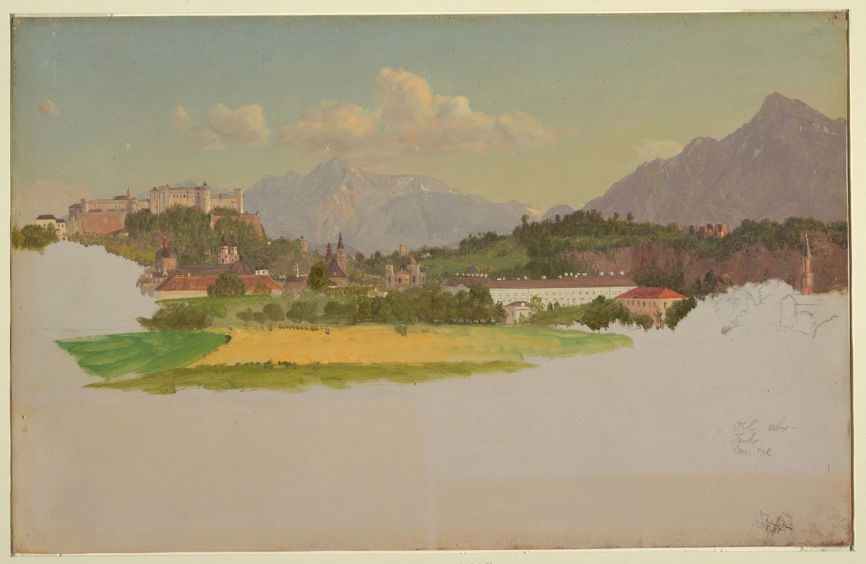 Salzburg, Østerrike av Frederic Edwin Church
