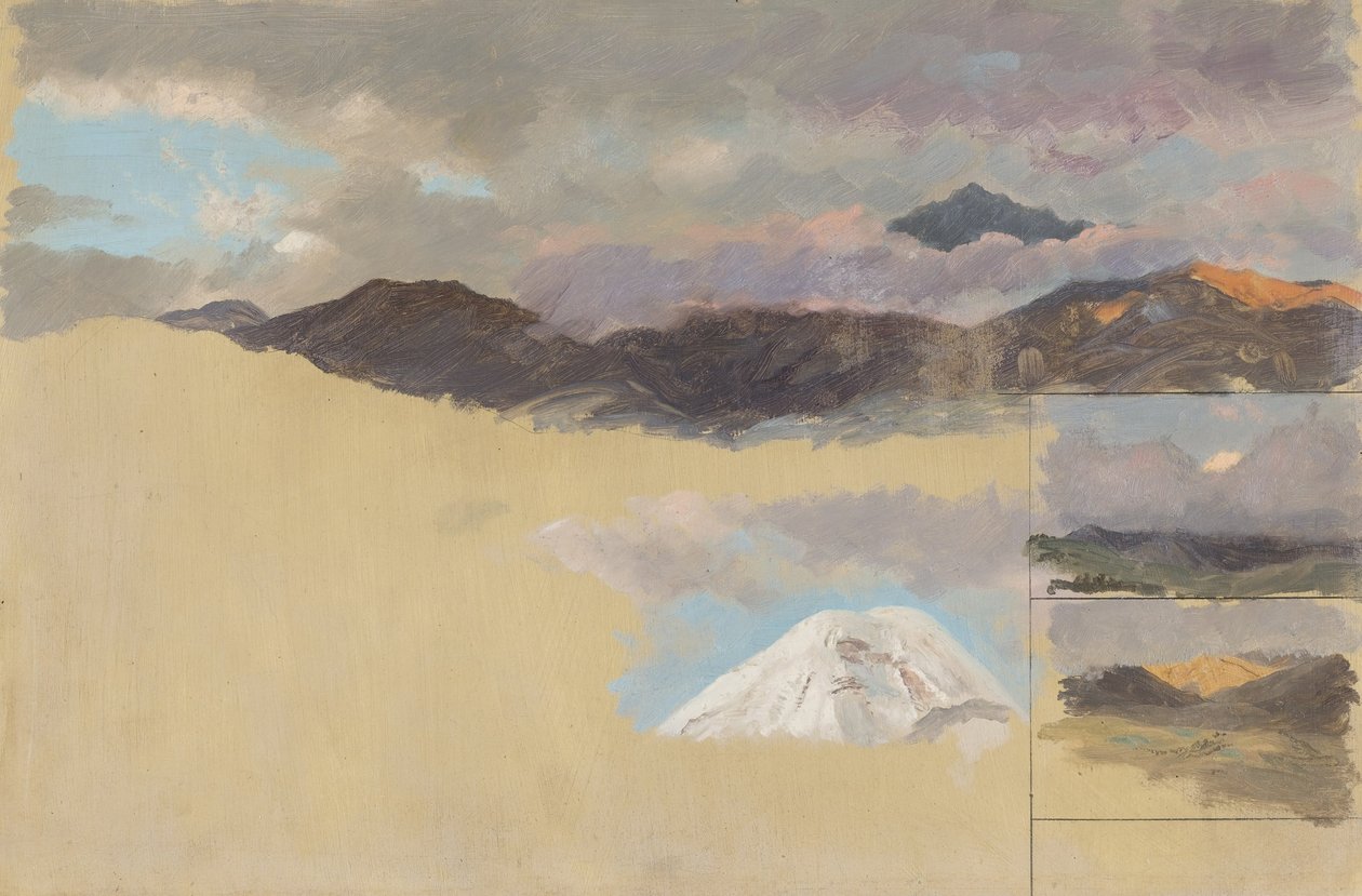 Studier av Chimborazo -fjellet, Ecuador av Frederic Edwin Church