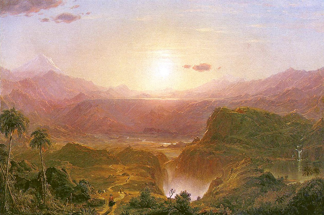 Andesfjellene i Ecuador av Frederic Edwin Church