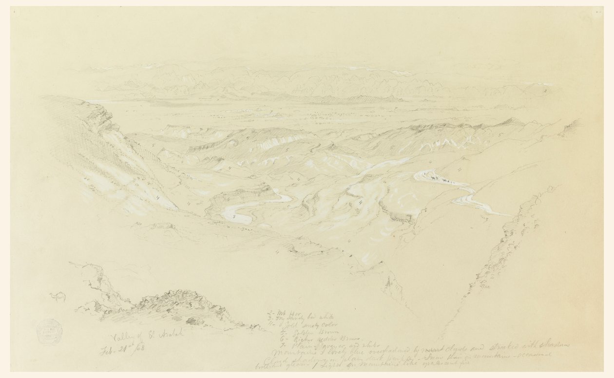 El Arabah -dalen av Frederic Edwin Church