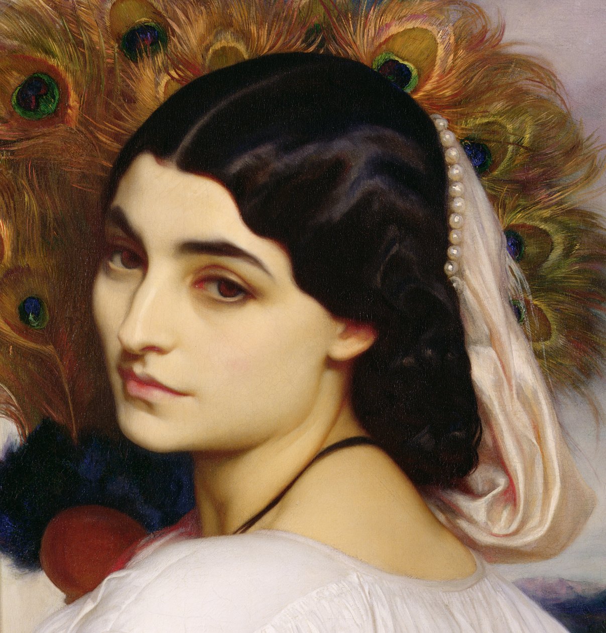 Pavonia, 1859 olje på lerret detalj av 64816 av Frederic Leighton