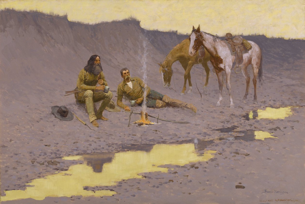 Et nytt år på Cimarron av Frederic Remington