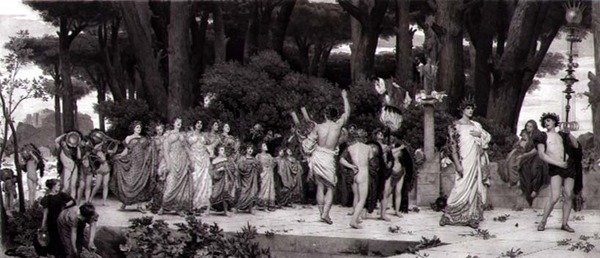 The Daphnephoria, trykt i Paris av Photogravure Goupil, pub. av The Fine Art Society av Frederic (after) Leighton