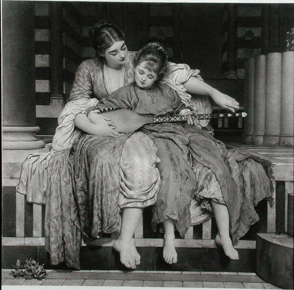 The Music Lesson, utgitt av The Fine Art Society av Frederic (after) Leighton
