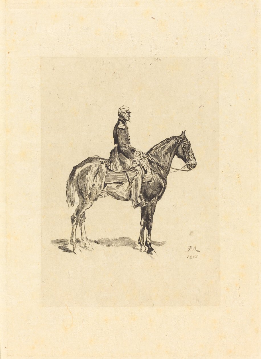 Rytter av Frederic Auguste La Guillermie after Jean Louis Ernest Meissonier