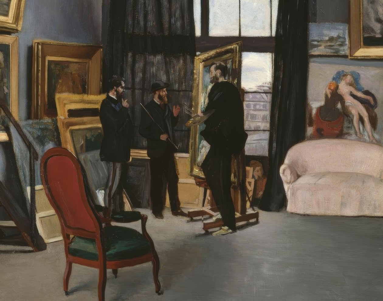 Bazille-verkstedet av Jean Frederic Bazille
