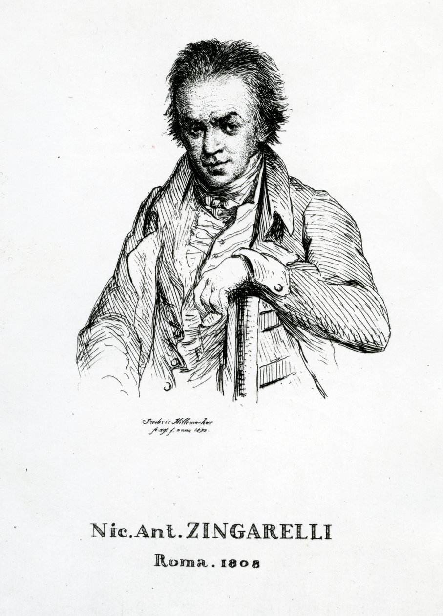 Niccolo Antonio Zingarelli, 1870 av Frederic Desire Hillemacher