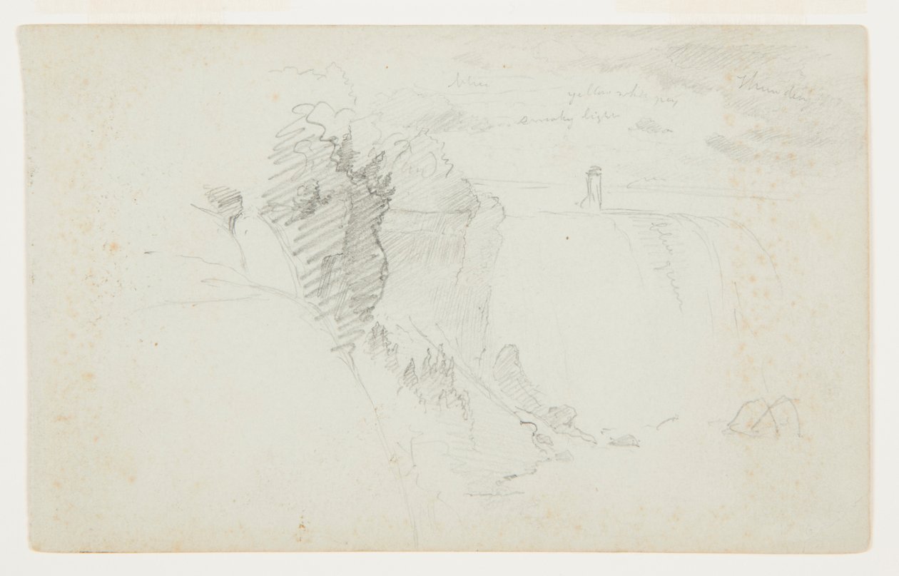American Falls, Niagara River av Frederic Edwin Church