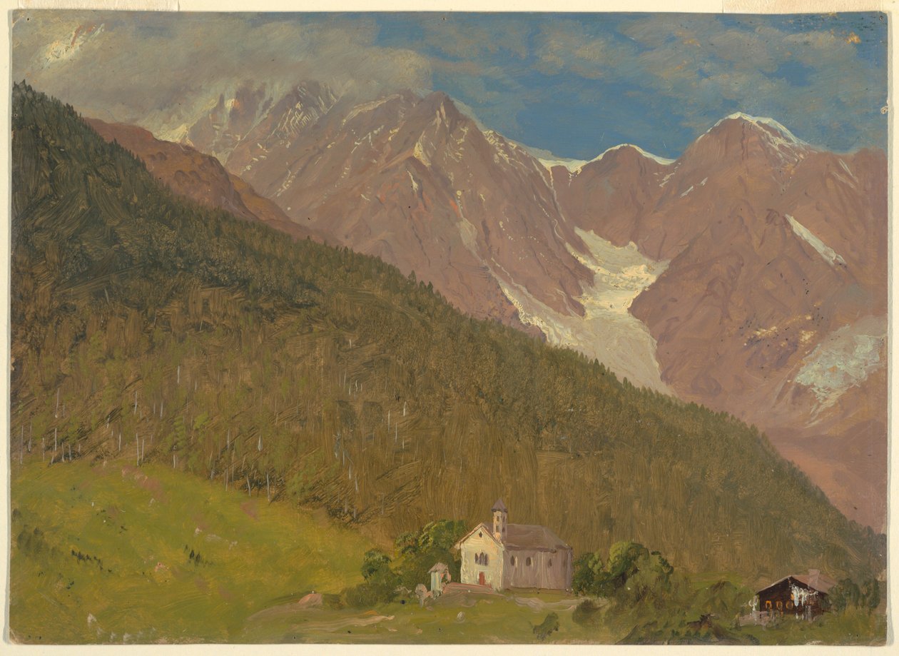 Et alpint landskap i Sveits av Frederic Edwin Church