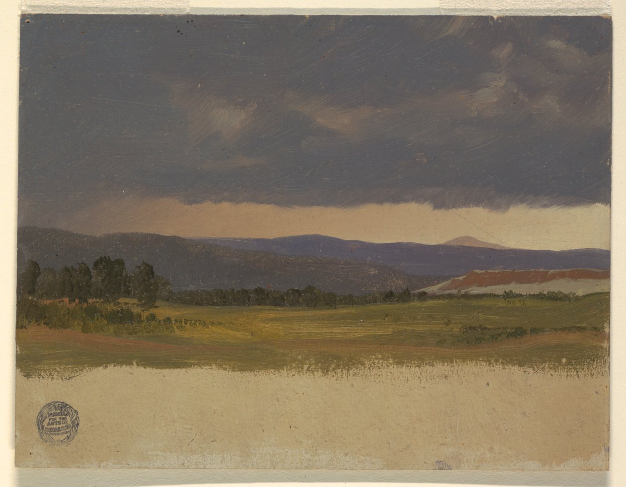 Blue Hill under lave skyer av Frederic Edwin Church