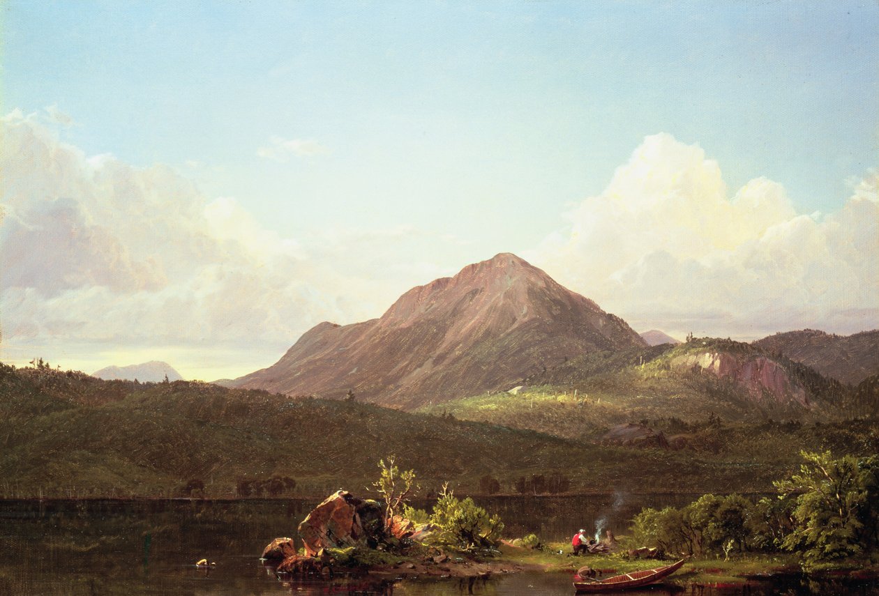 Camp Fire i Maine Wilderness av Frederic Edwin Church