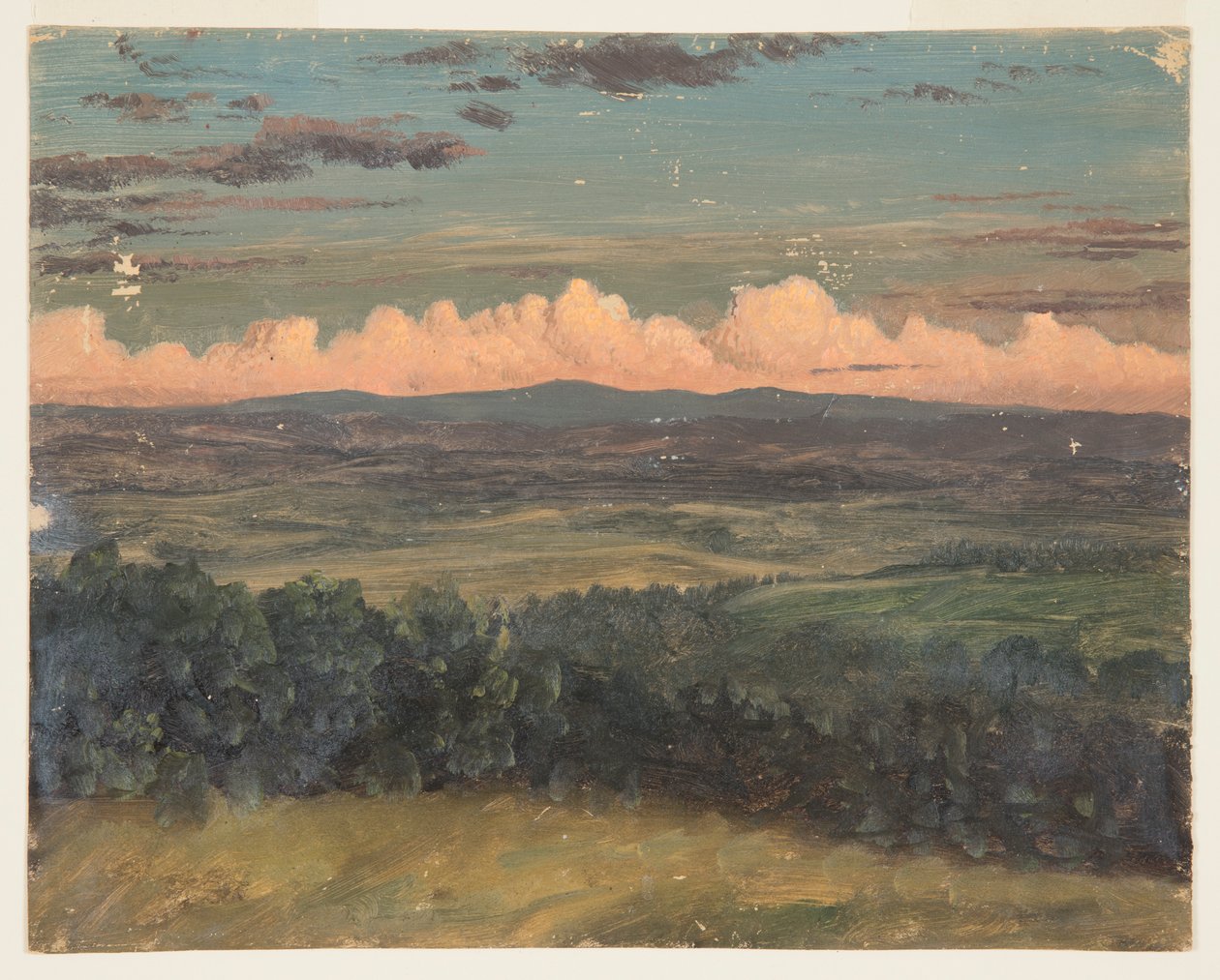 Catskills fra Hudson, New York av Frederic Edwin Church