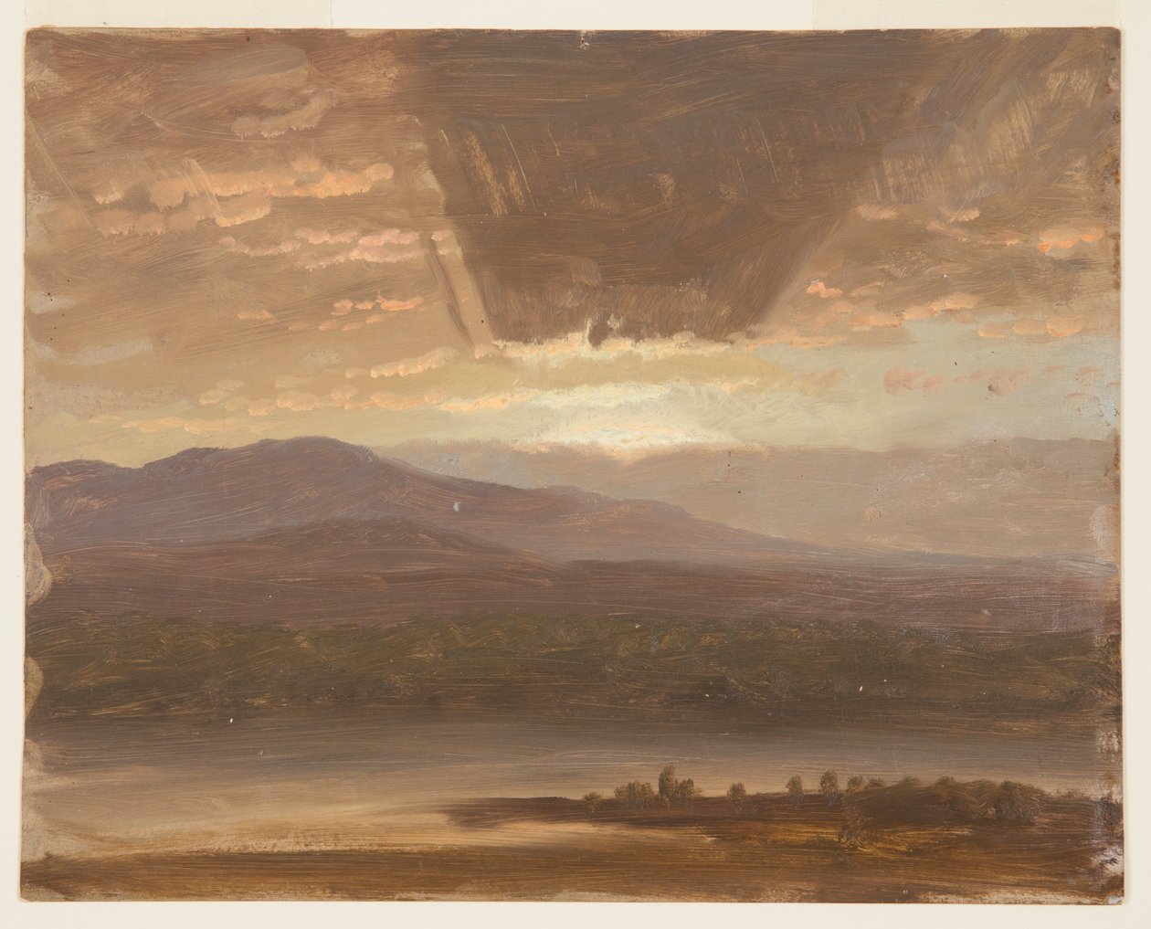 Catskills fra Hudson, New York av Frederic Edwin Church