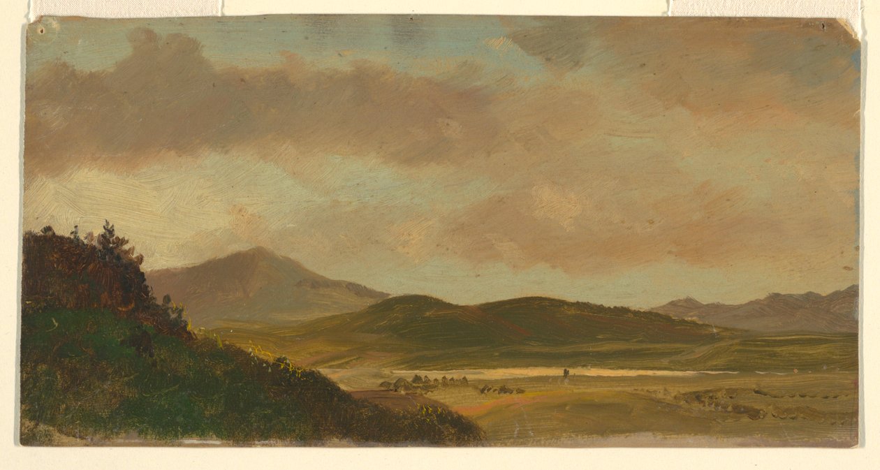 Tegning, landskap, 1865 av Frederic Edwin Church