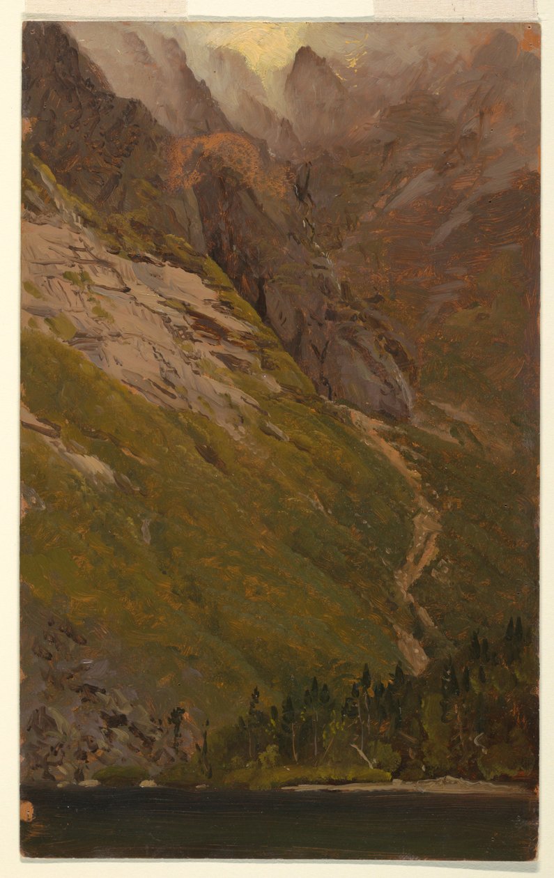 Tegning, Mt. Katahdin, Great Basin, før 1878 av Frederic Edwin Church