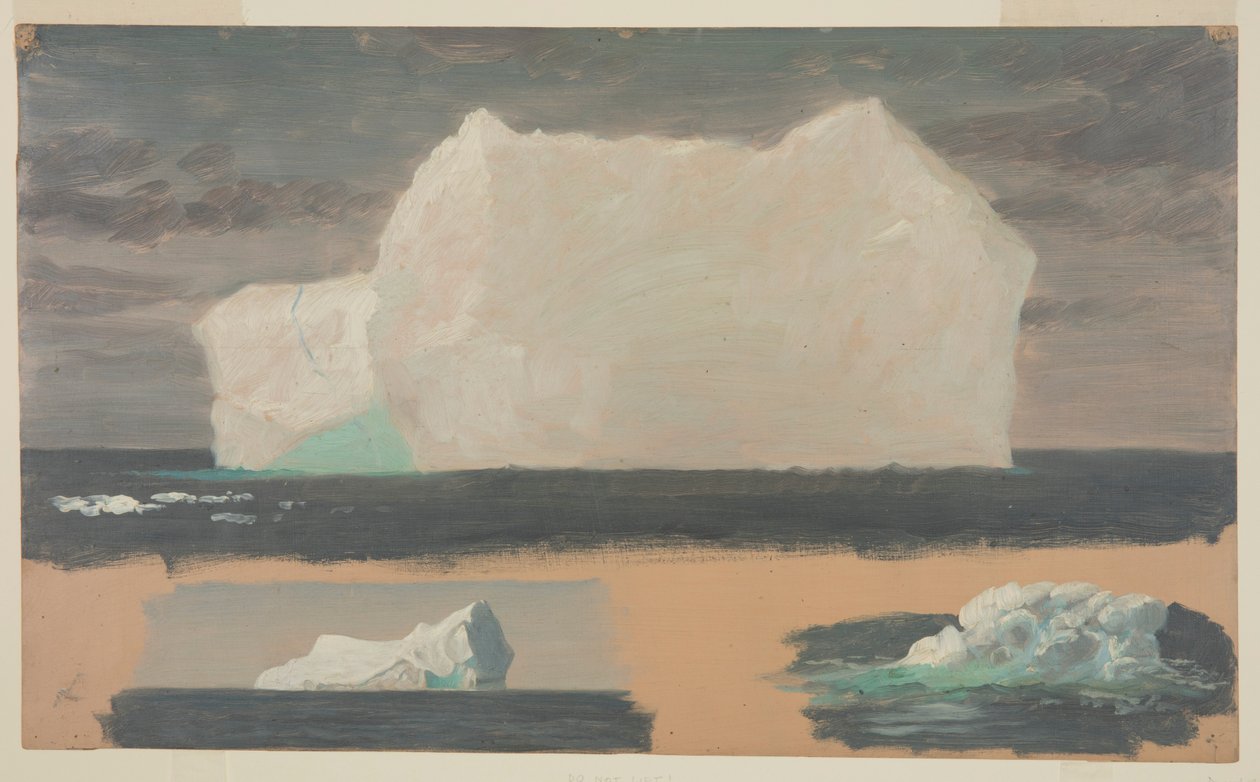 Flytende isfjell nær Twillingate, Newfoundland av Frederic Edwin Church