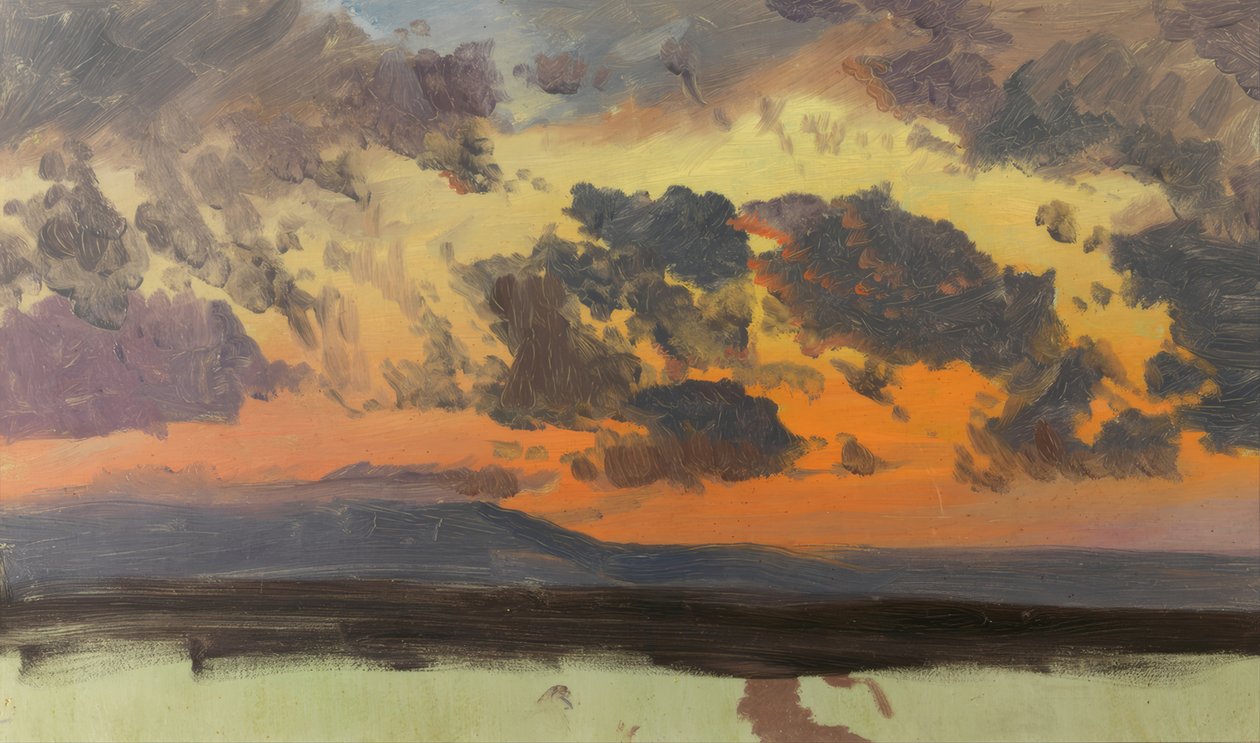 Himmel ved solnedgang, Jamaica, Vestindia. av Frederic Edwin Church