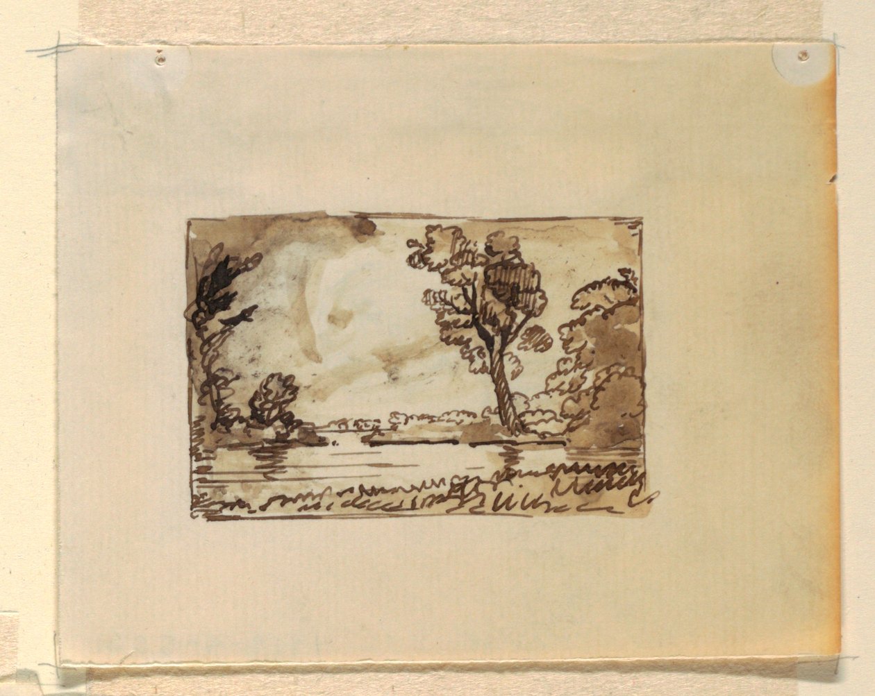 Imaginært landskap med av Frederic Edwin Church