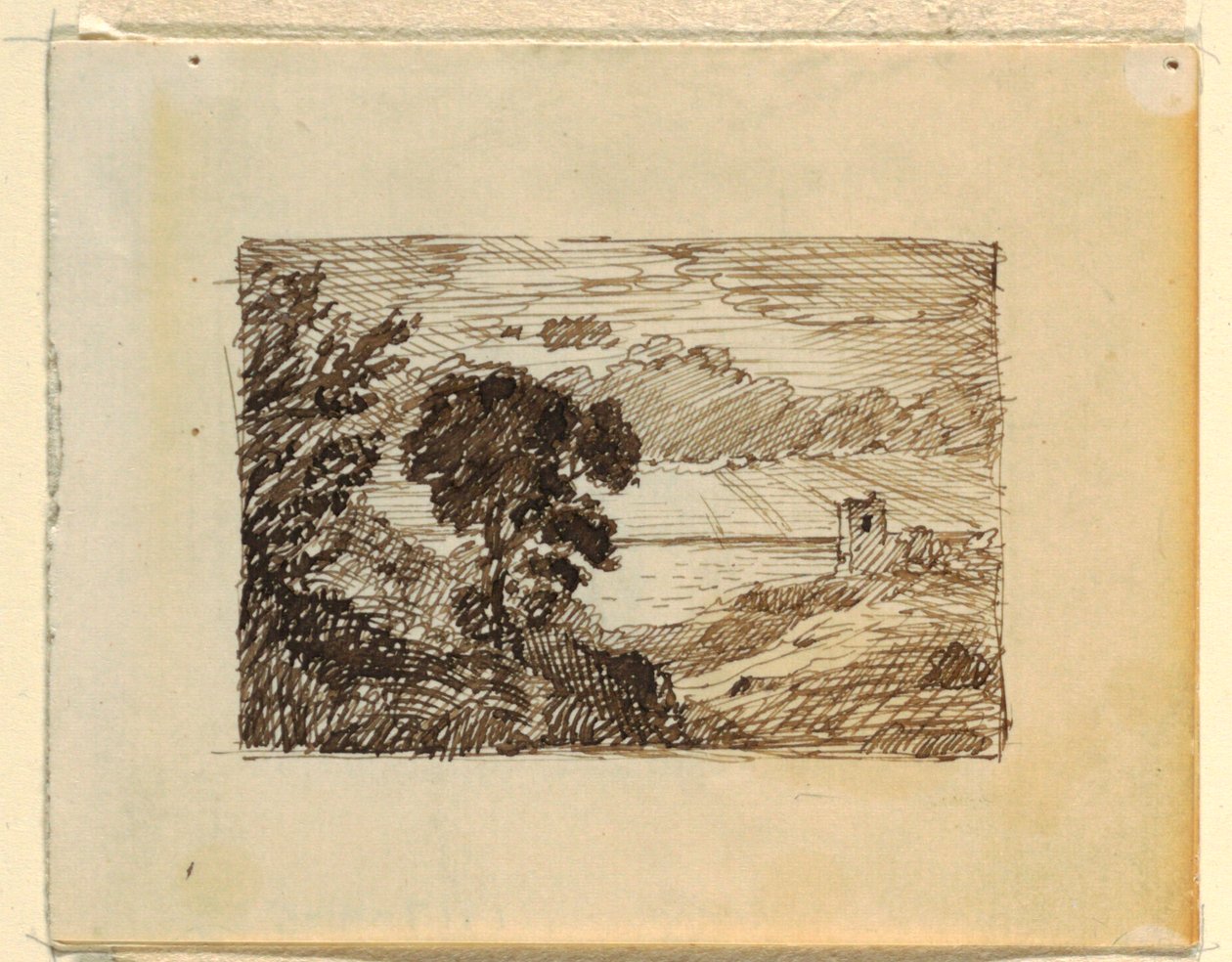 Imaginært landskap med av Frederic Edwin Church