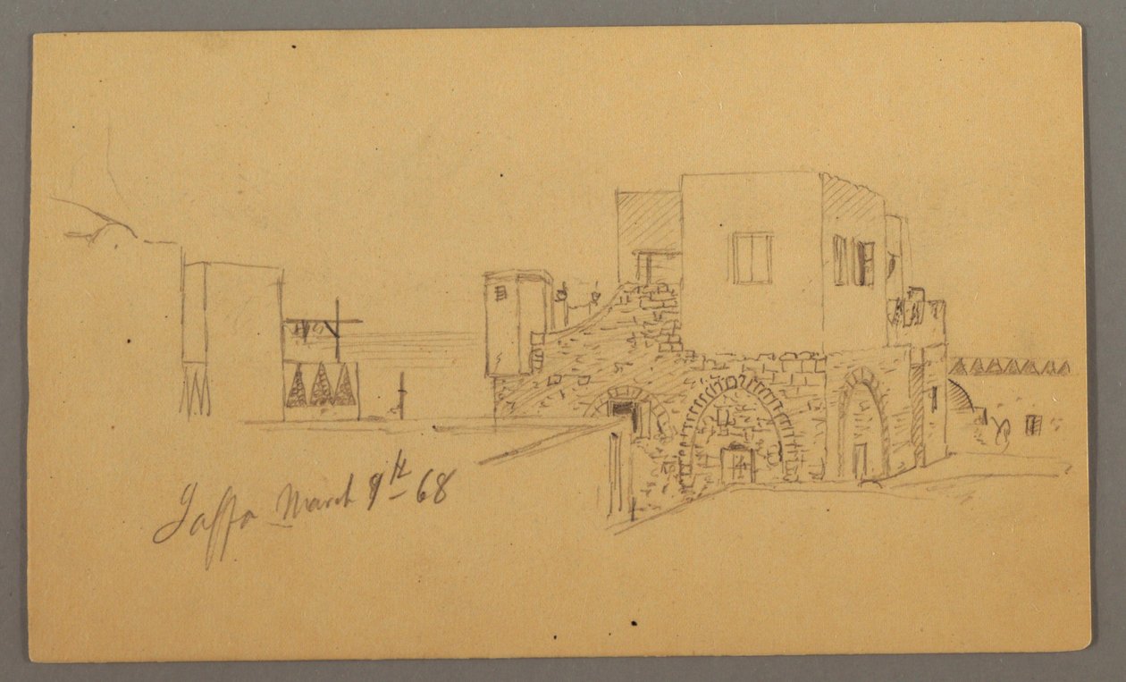 Jaffa Street Corner, Palestina [Tel Aviv, Israel] av Frederic Edwin Church