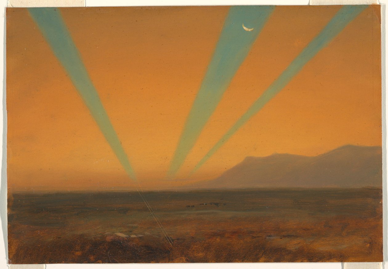 Landskap med solnedgang av Frederic Edwin Church