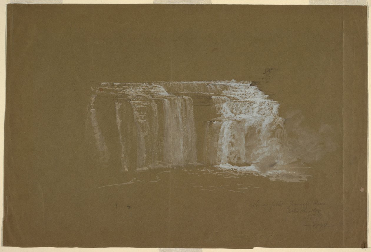 Lower Falls, Genesee River, Rochester, New York av Frederic Edwin Church