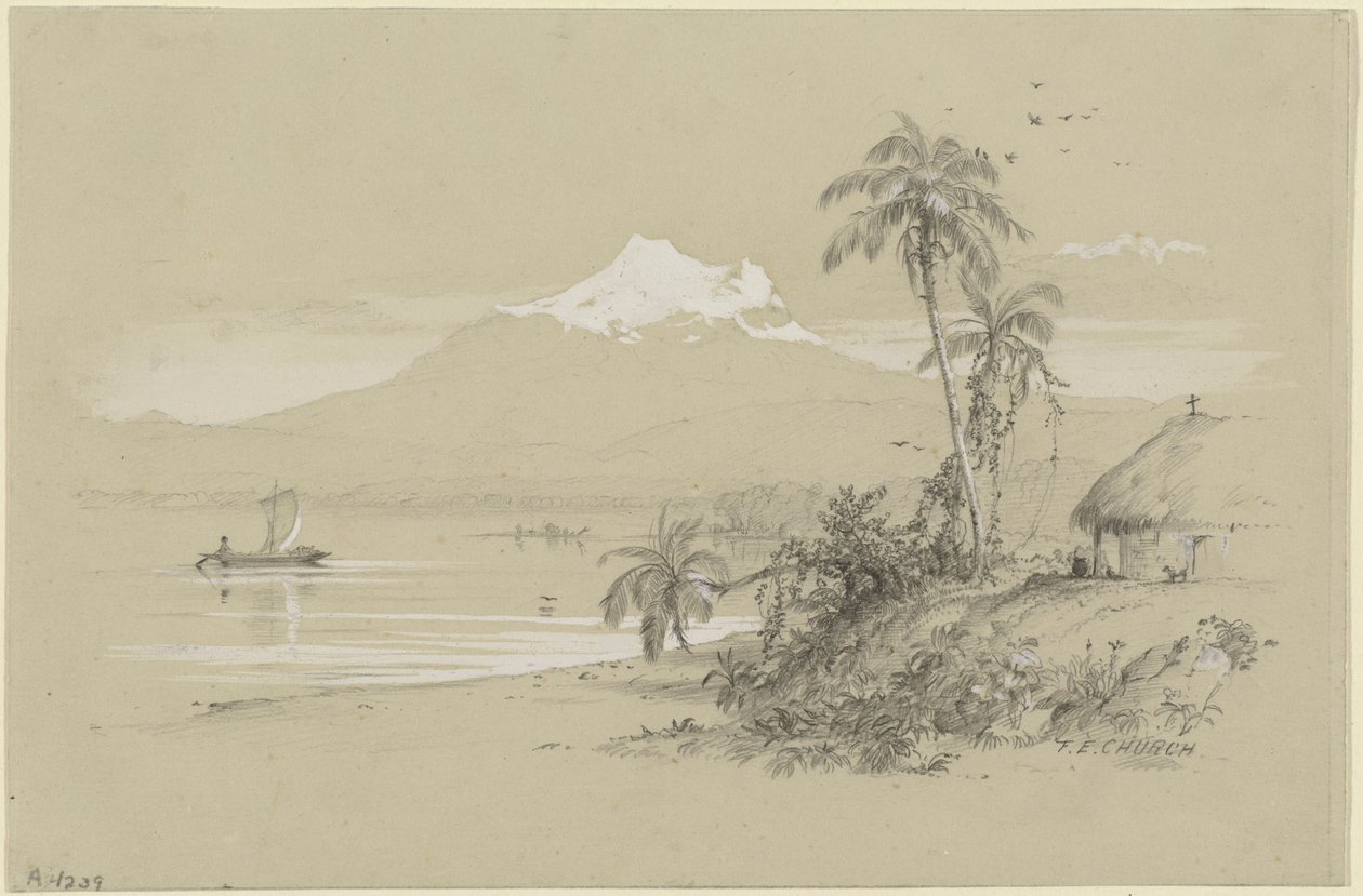 Magdalena-elven, Ny-Granada, Ecuador av Frederic Edwin Church