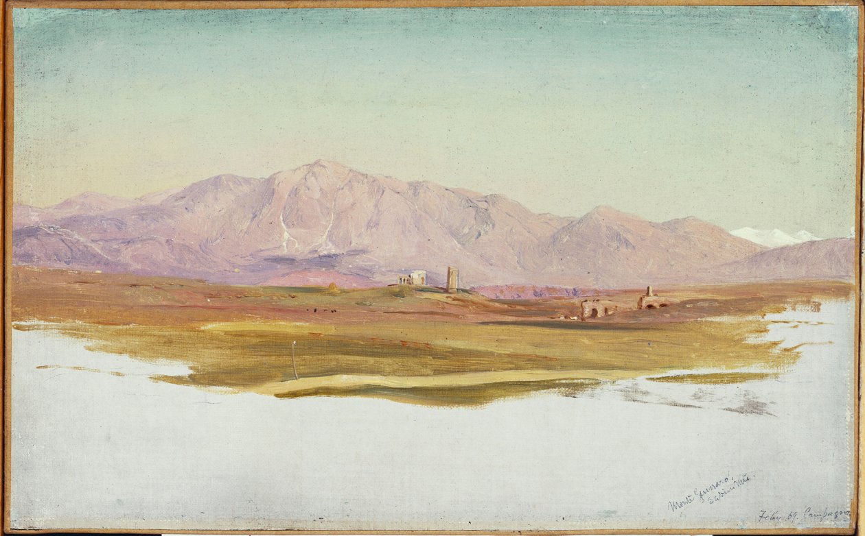 Monte Guinaro, Sabinefjellene, 1869 av Frederic Edwin Church